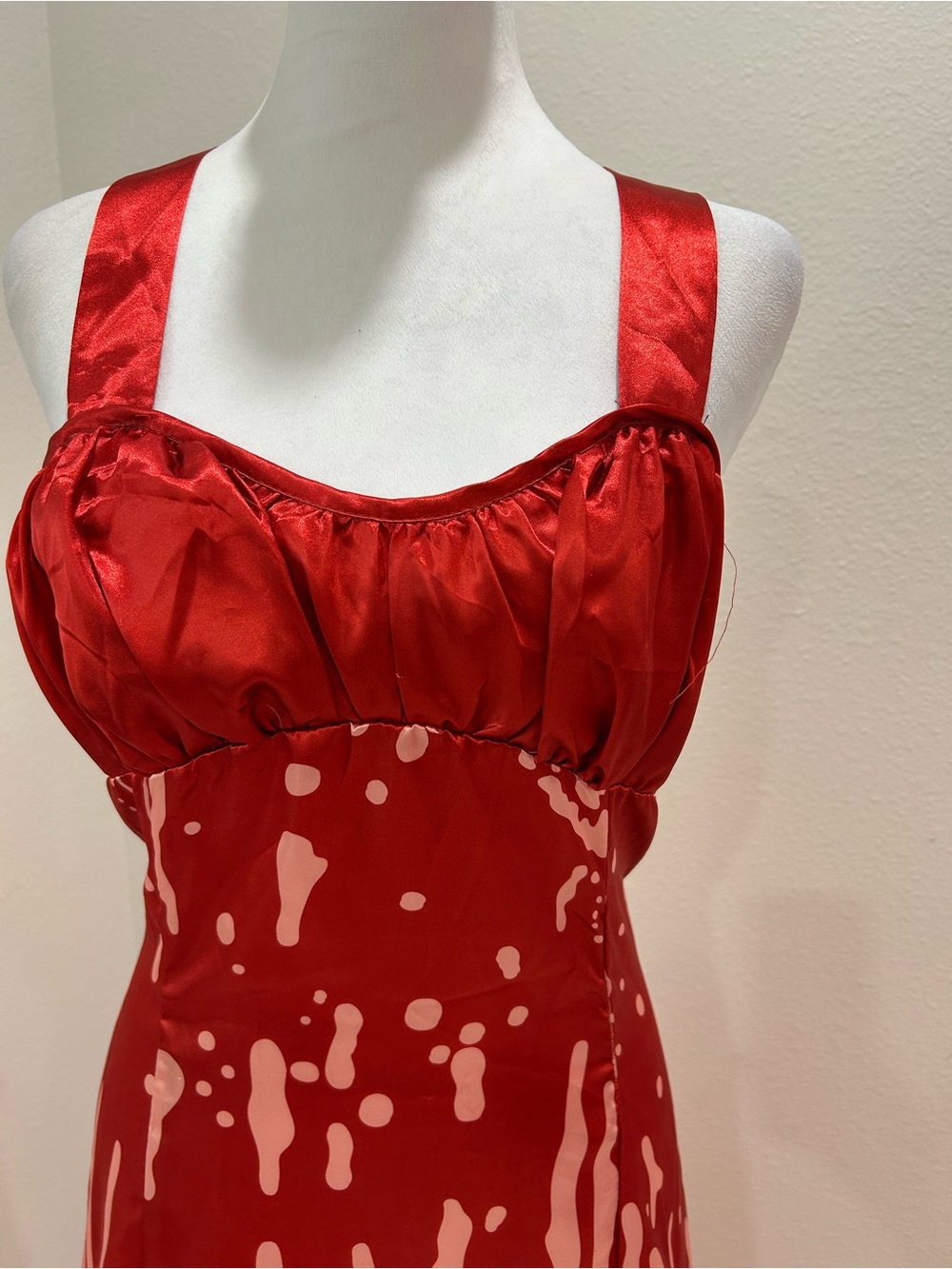 Carrie Prom Cosplay Halloween Costume Dress, Size L - Picture 3 of 8